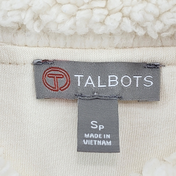 Talbots Women's Full Zip Faux Fur Sherpa Vest - SP - Picture 5 of 7